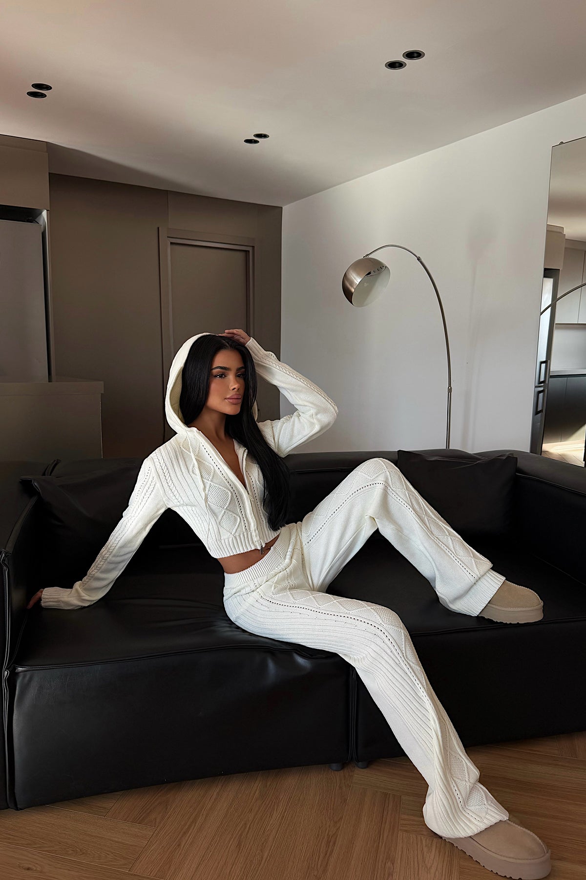 Cream Knitwear Set