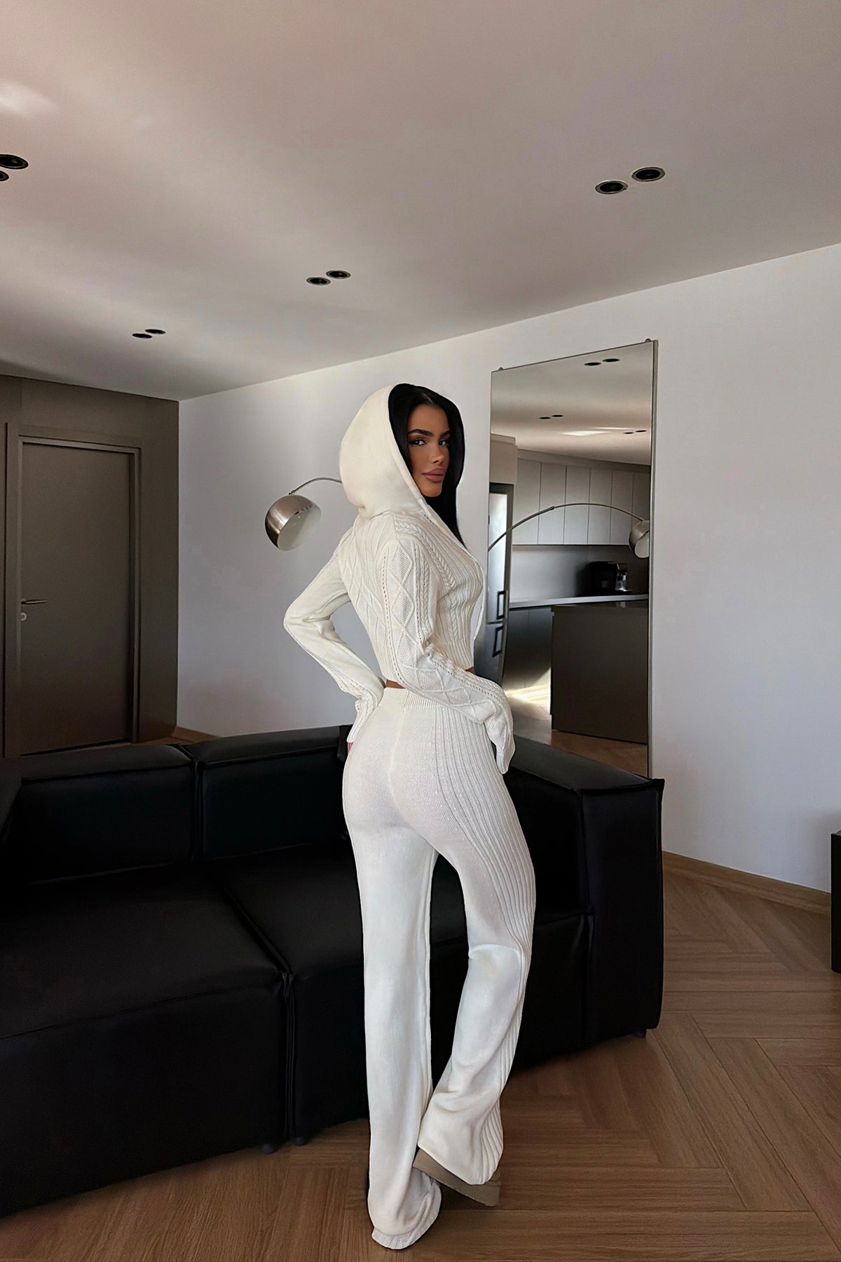 Cream Knitwear Set