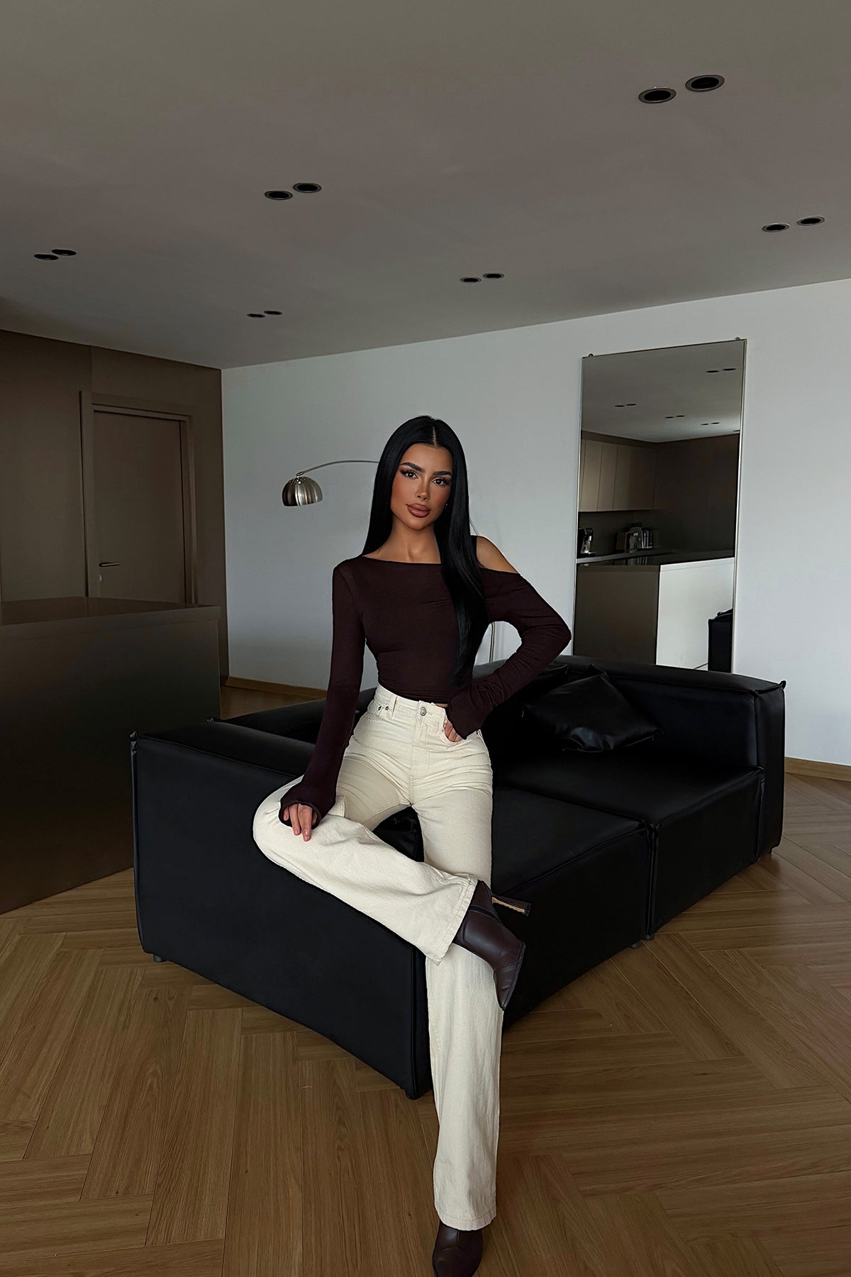 Cream Jean Trousers