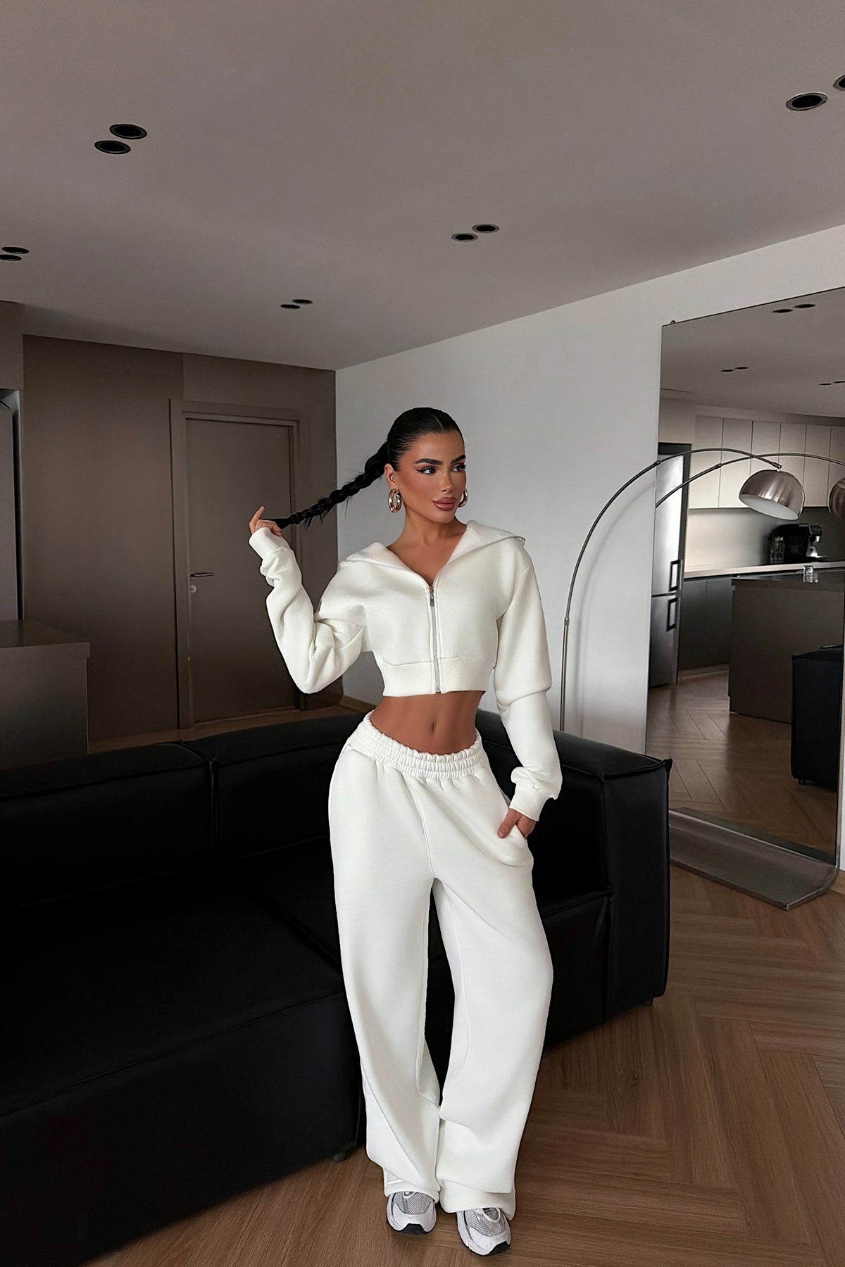 White Hooded Tracksuit