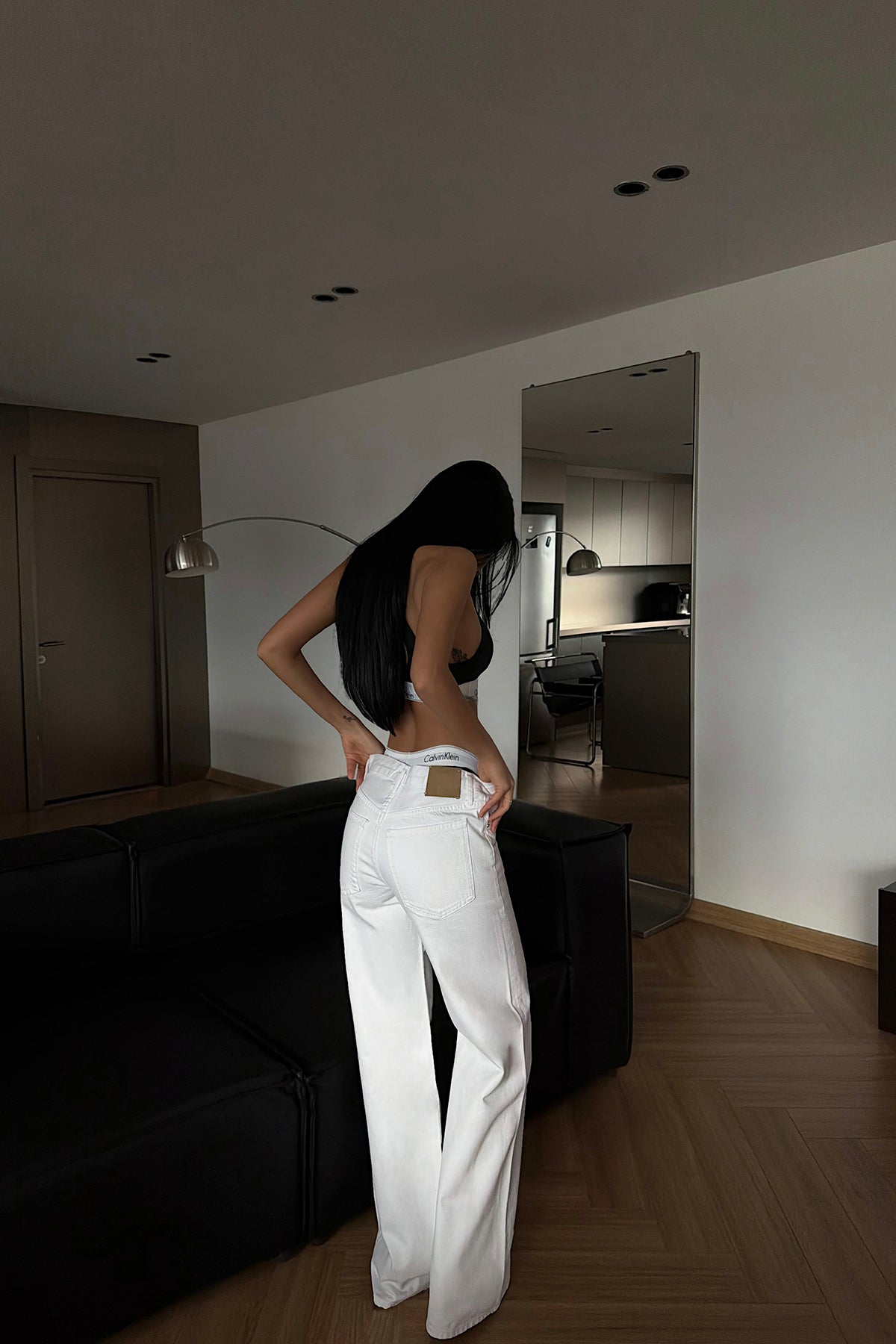 White Regular Fit Jeans