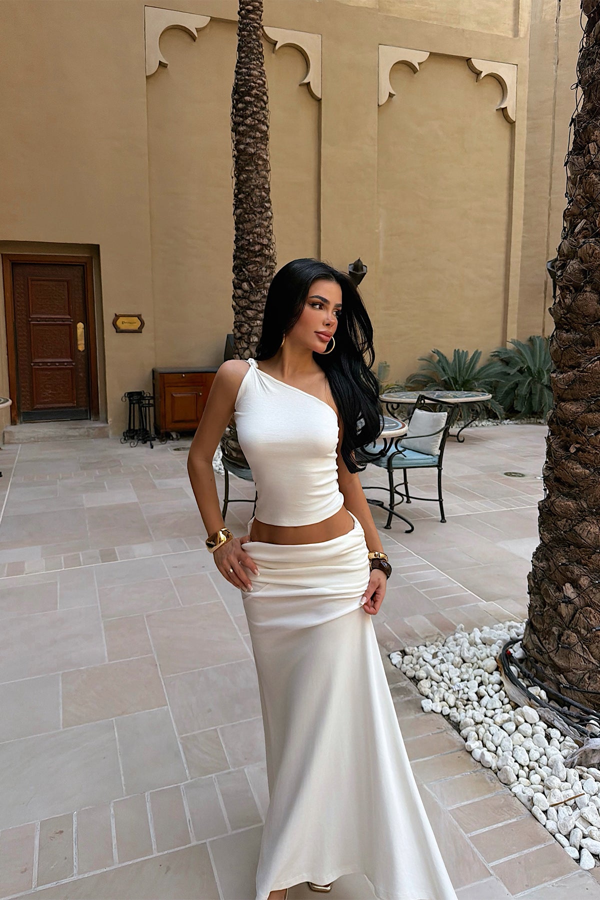 White Skirt Set