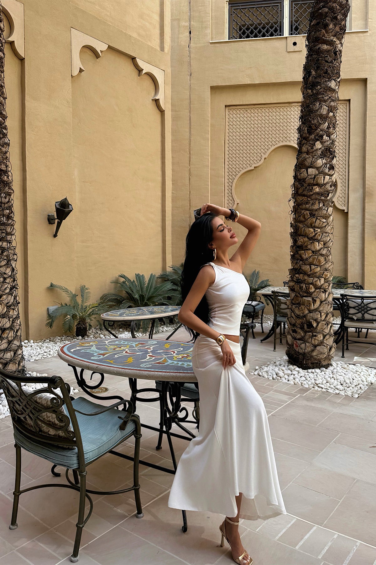 White Skirt Set