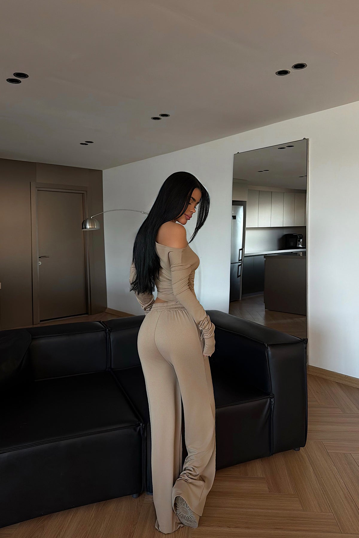 Beige Trouser Set