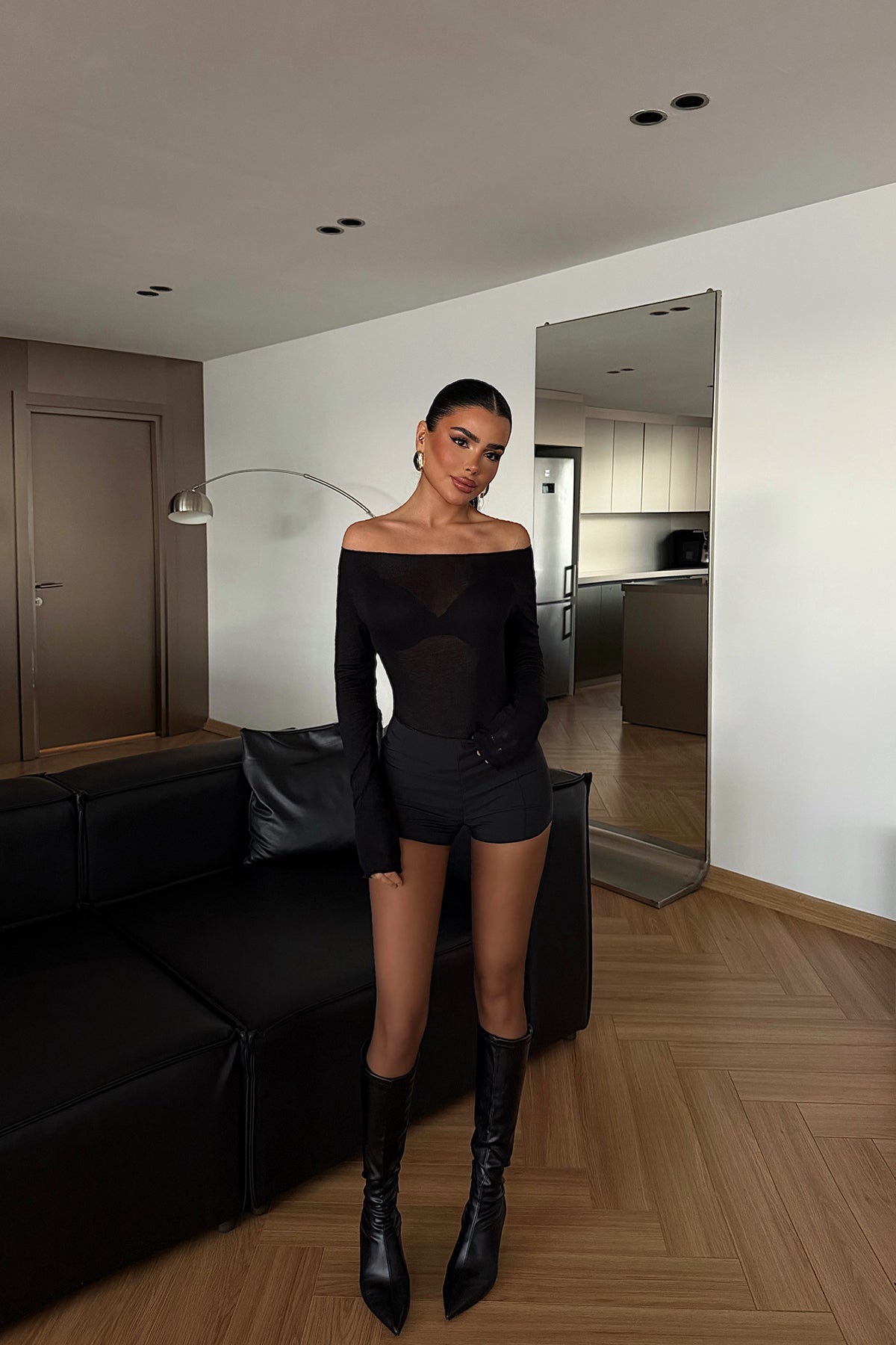 Black Transparent Blouse