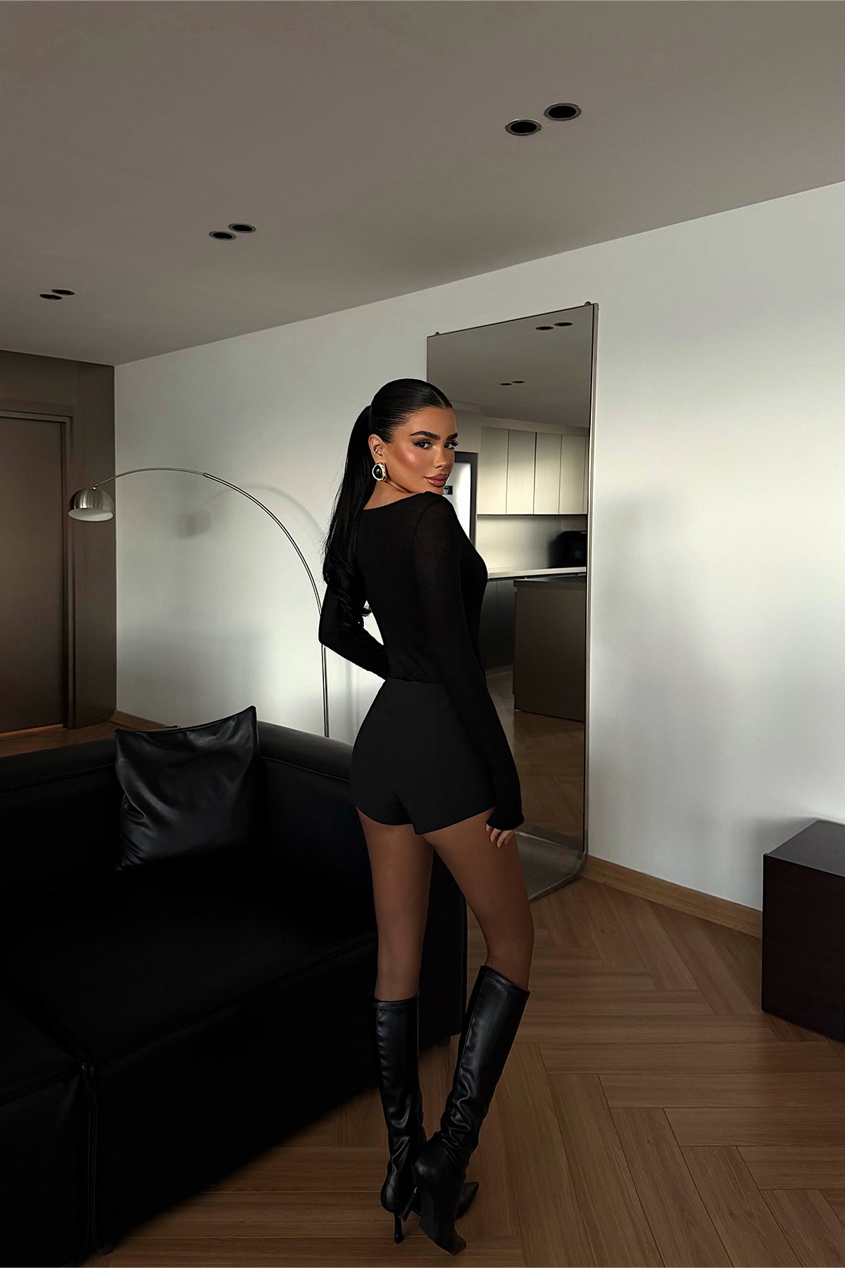 Black Transparent Blouse