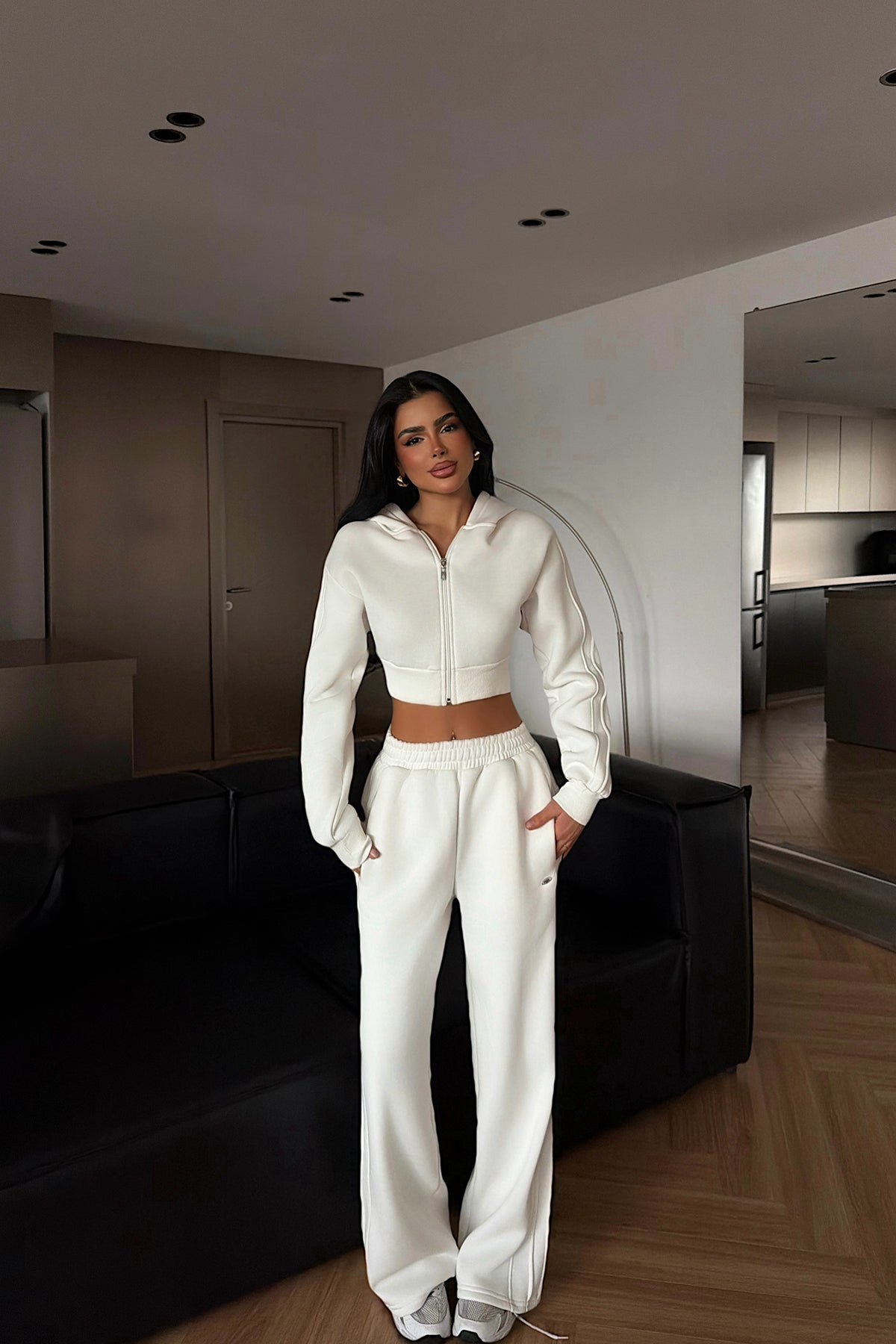 White Hooded Tracksuit