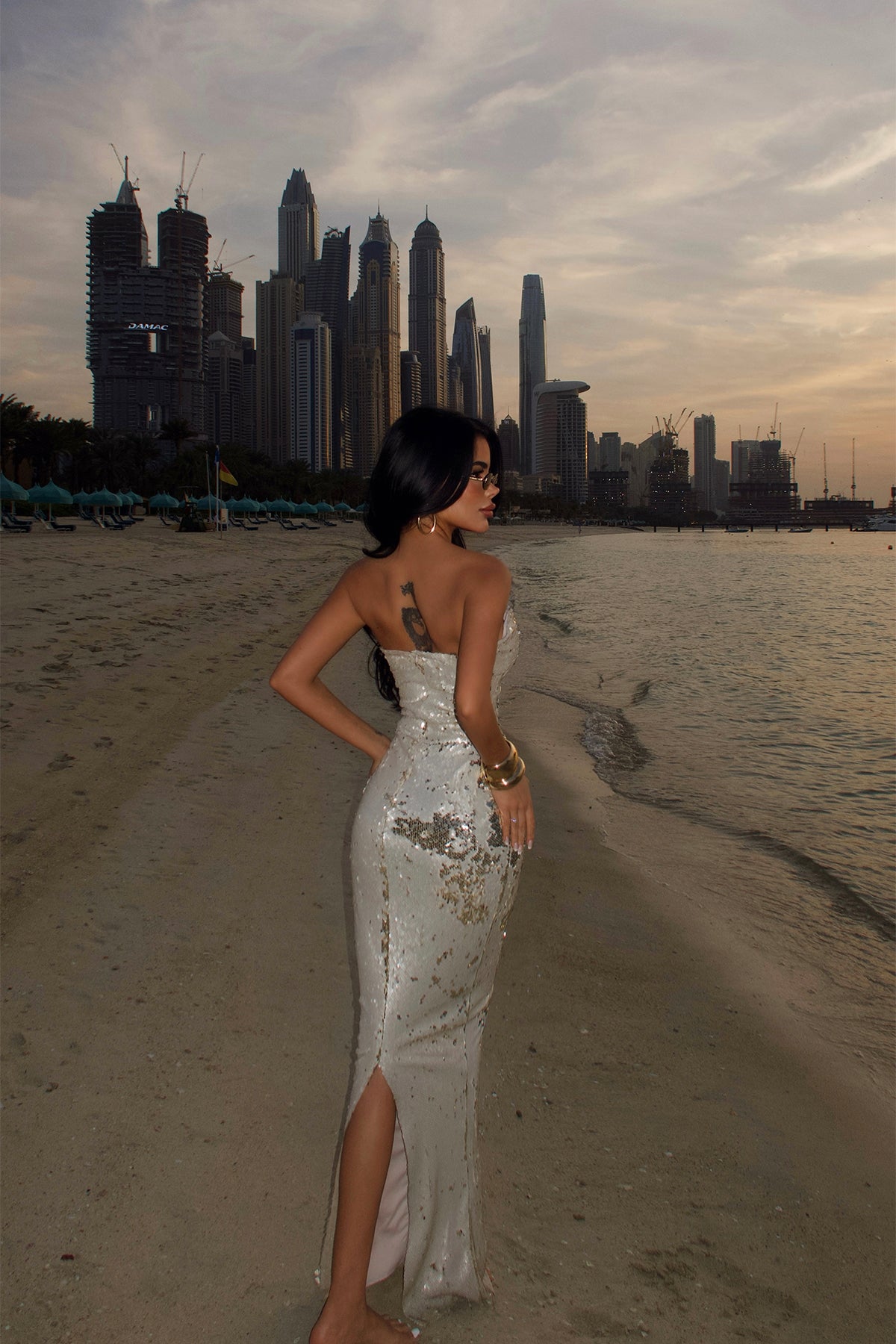 Beige Strappy Dress