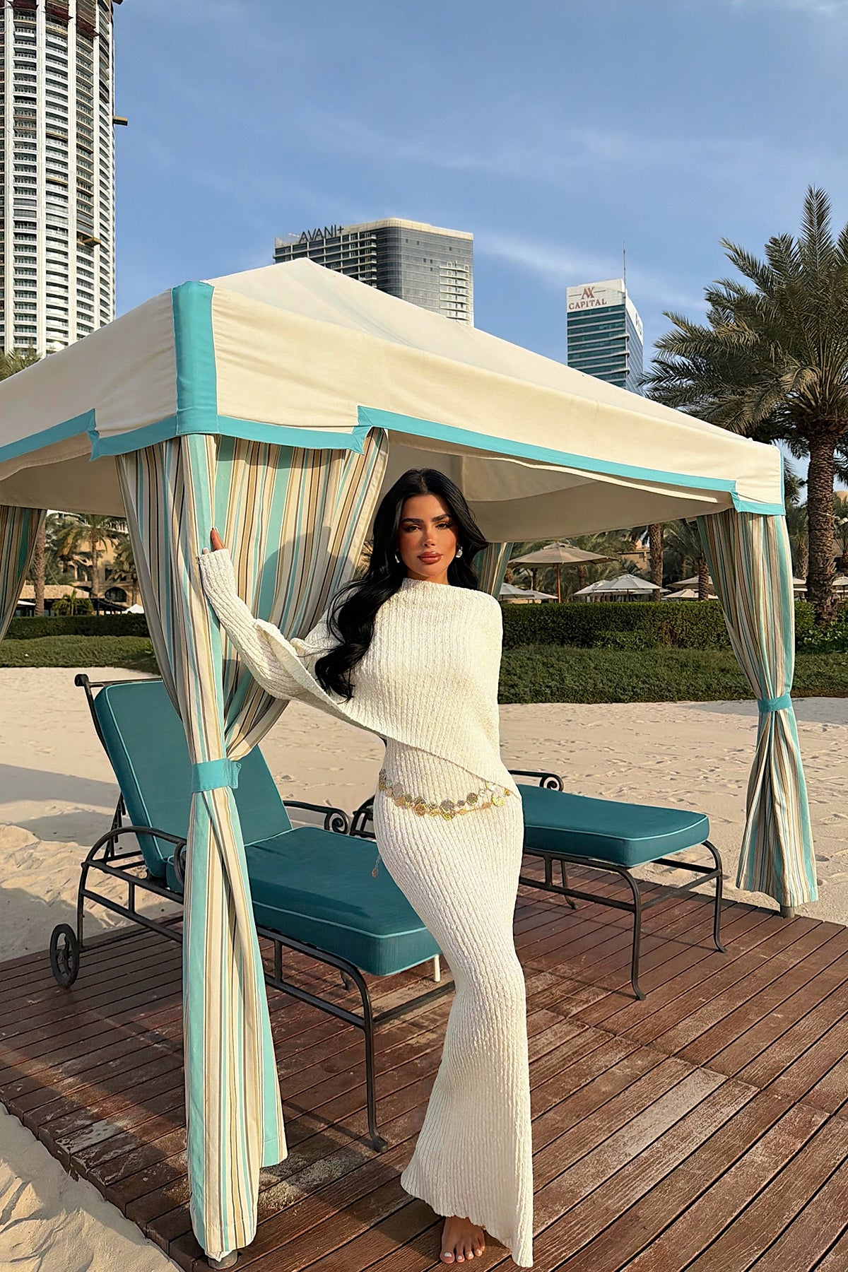 White Knitwear Dress