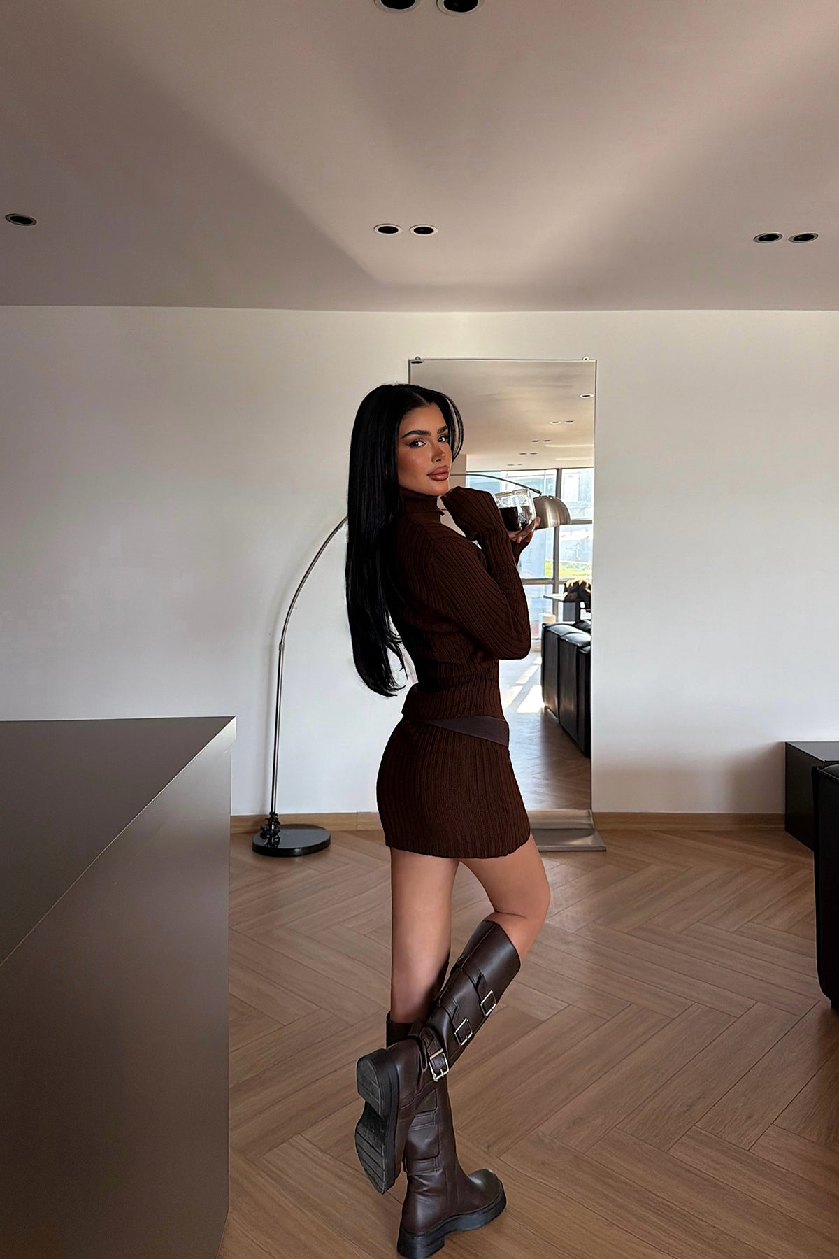 Acı Kahve Zurih Triko Elbise 12