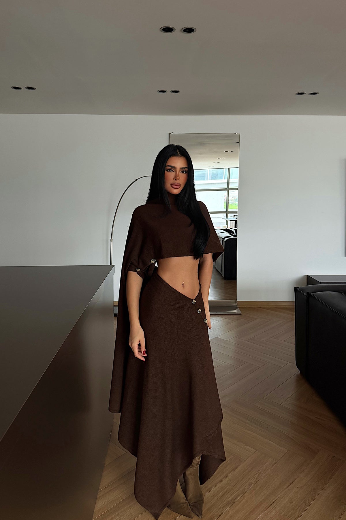 Acı Kahve Suzette Triko Takım 12