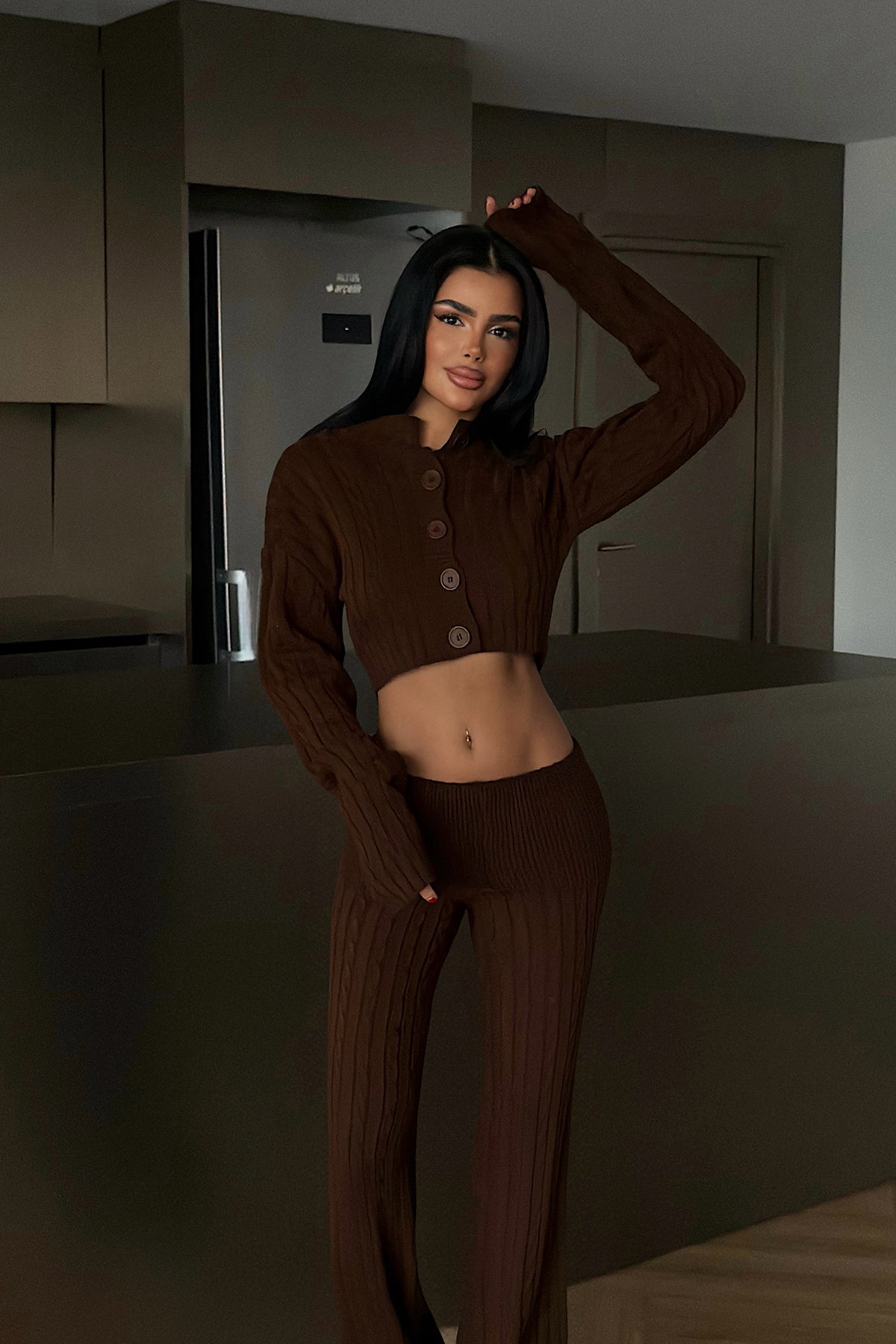 Acı Kahve Isobel Triko Takım 3