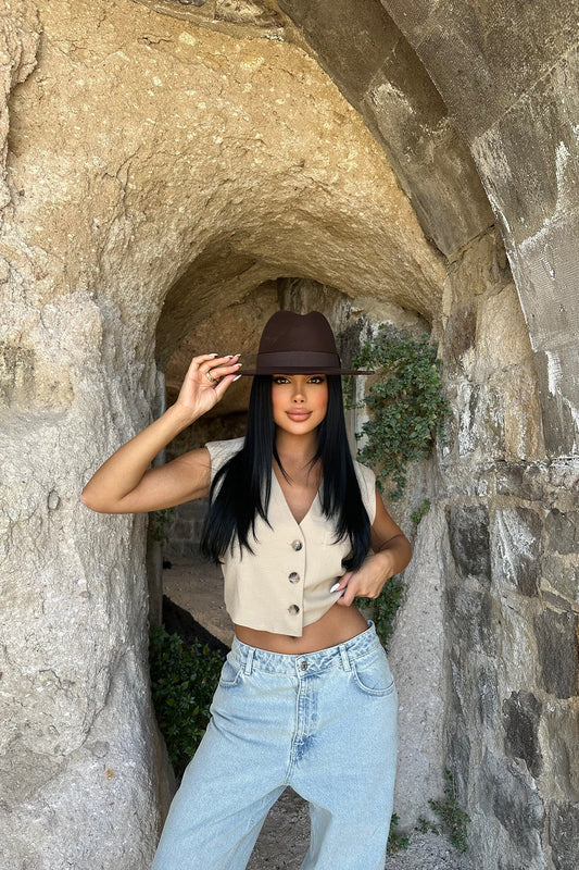 Dark Brown Cowboy Hat