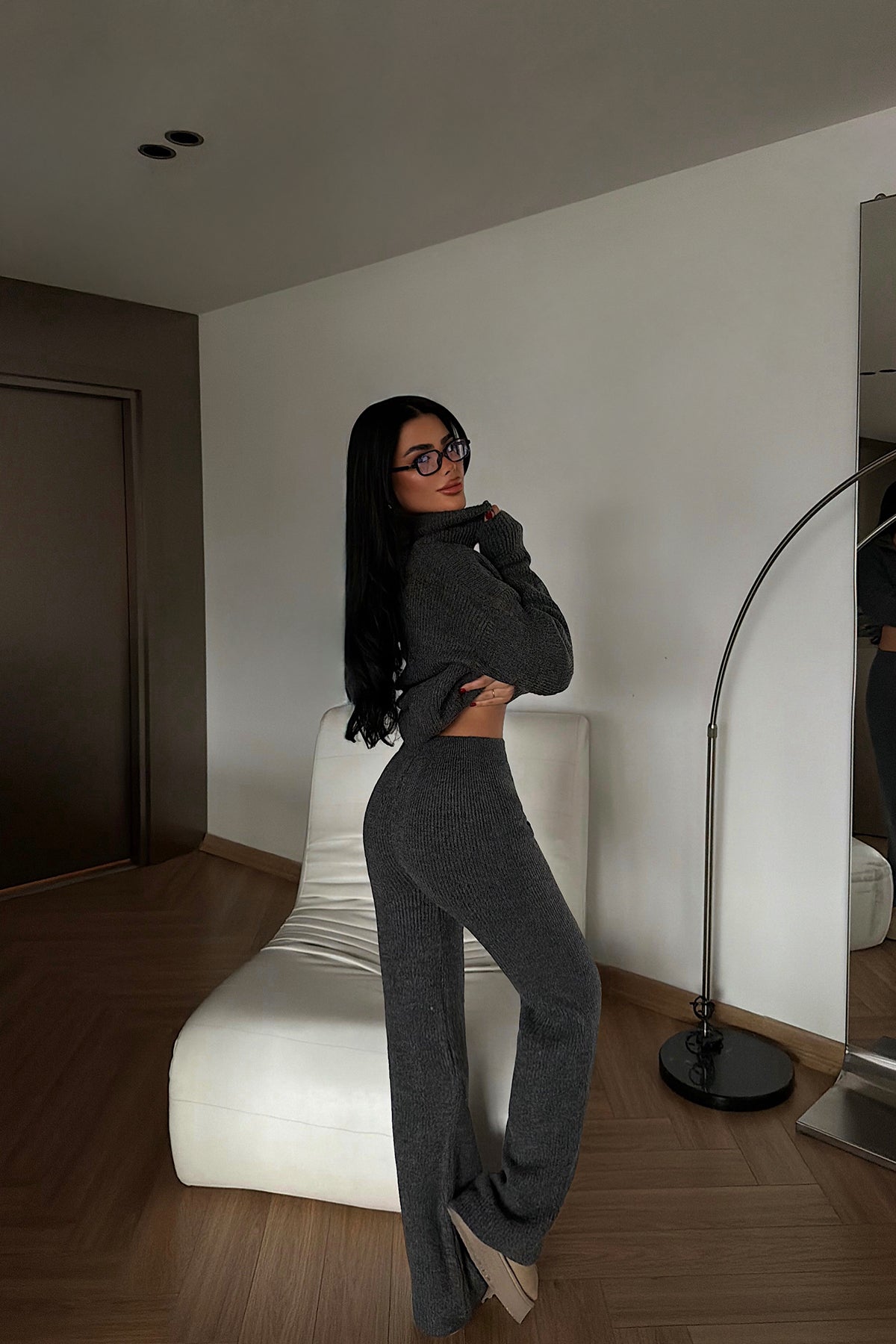 Anthracite Zipper Detail Set