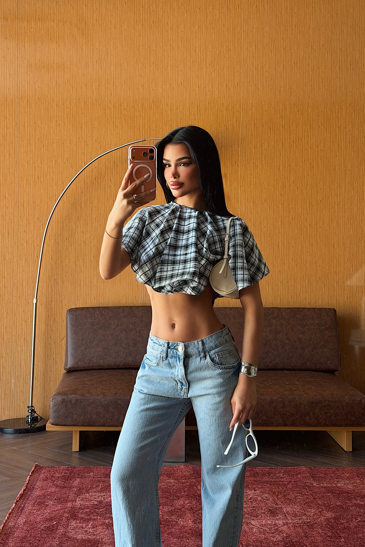 Bebe Mavisi Bahu Crop Bluz 4