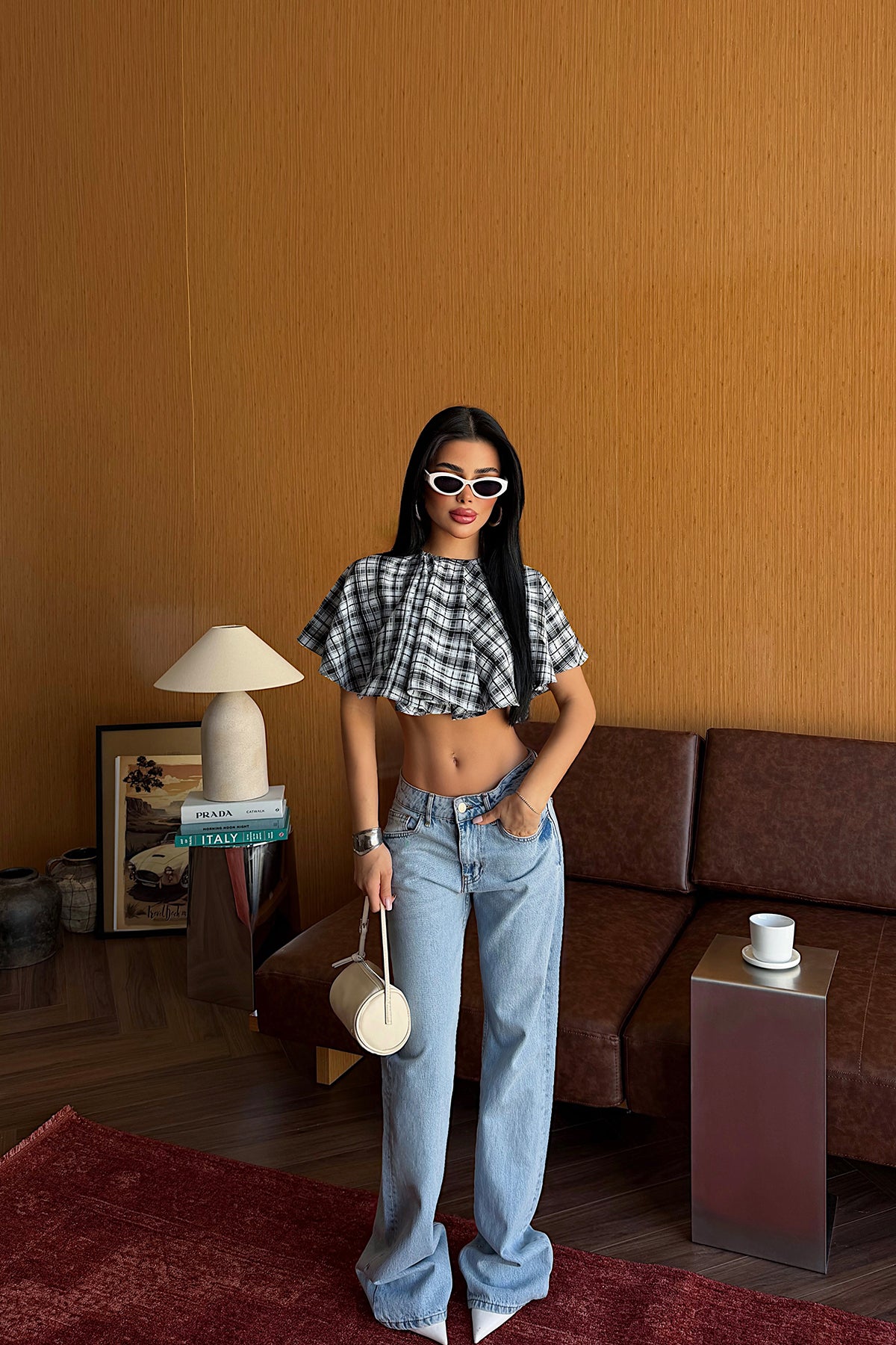 Bebe Mavisi Bahu Crop Bluz 8