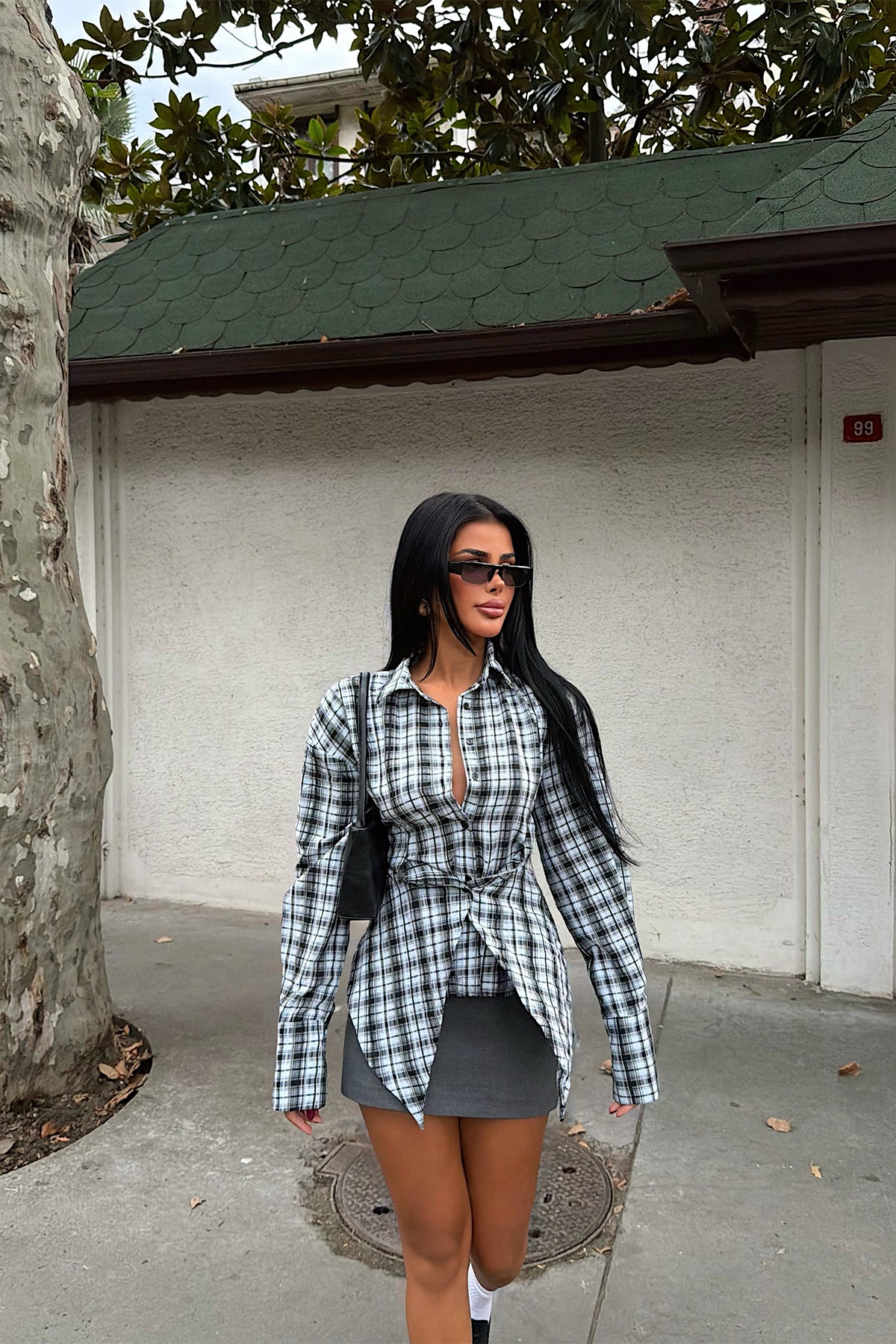 Bebe Mavisi Cut-Out Fit Gömlek 4