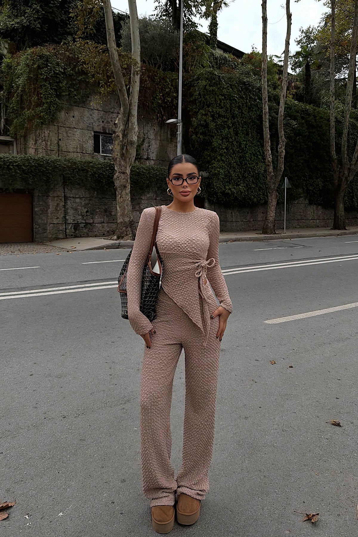 Bej Sequin Takım 4