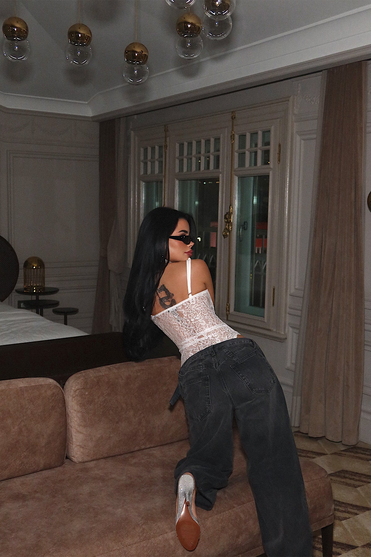 Beyaz Aqipur Bodysuit 6