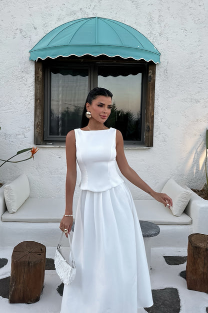 White Emma Skirt Set