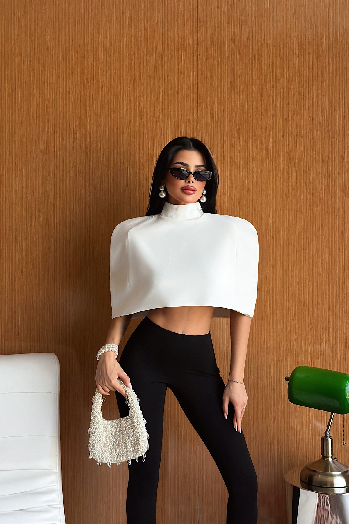 Beyaz Suuti Crop Bluz 4