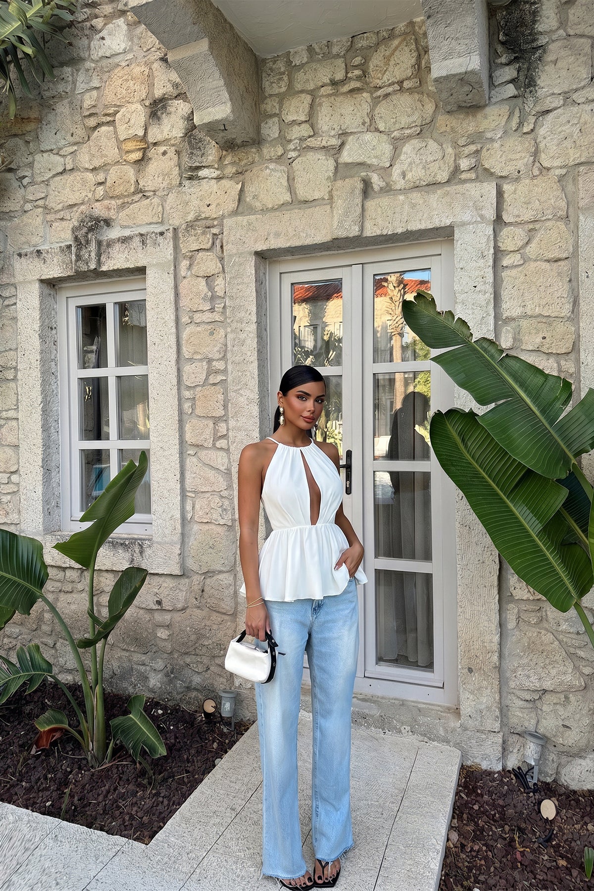 Renk: BEYAZ | Beyaz Smock Bluz 1