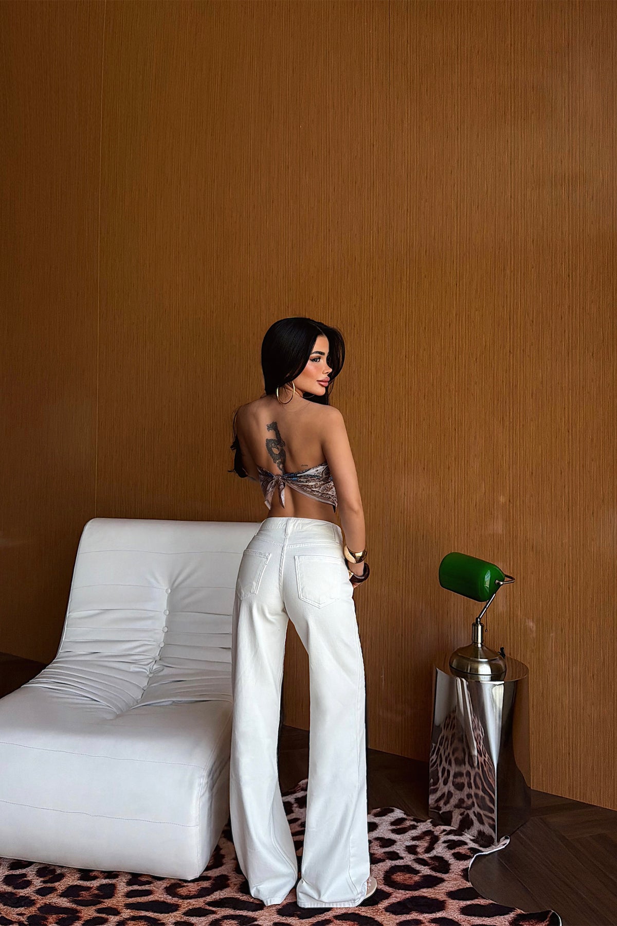 Beyaz Yüksek Bel Jean ATE5296 16