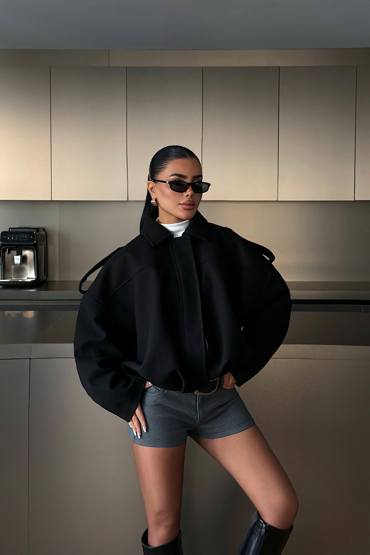 Black Bomber Jacket
