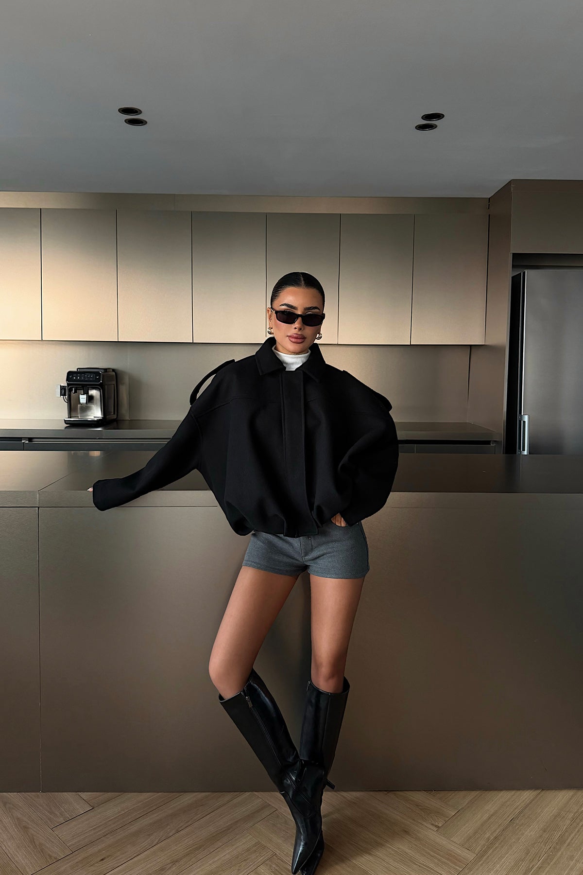 Black Bomber Jacket