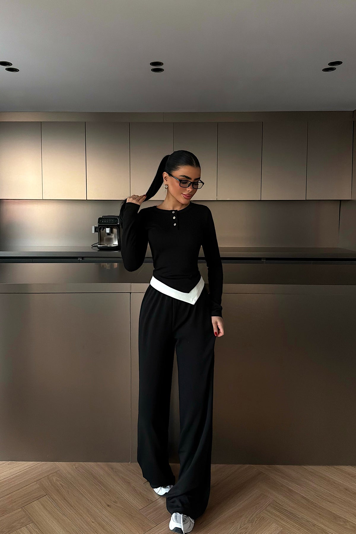 Black Buttoned Suit