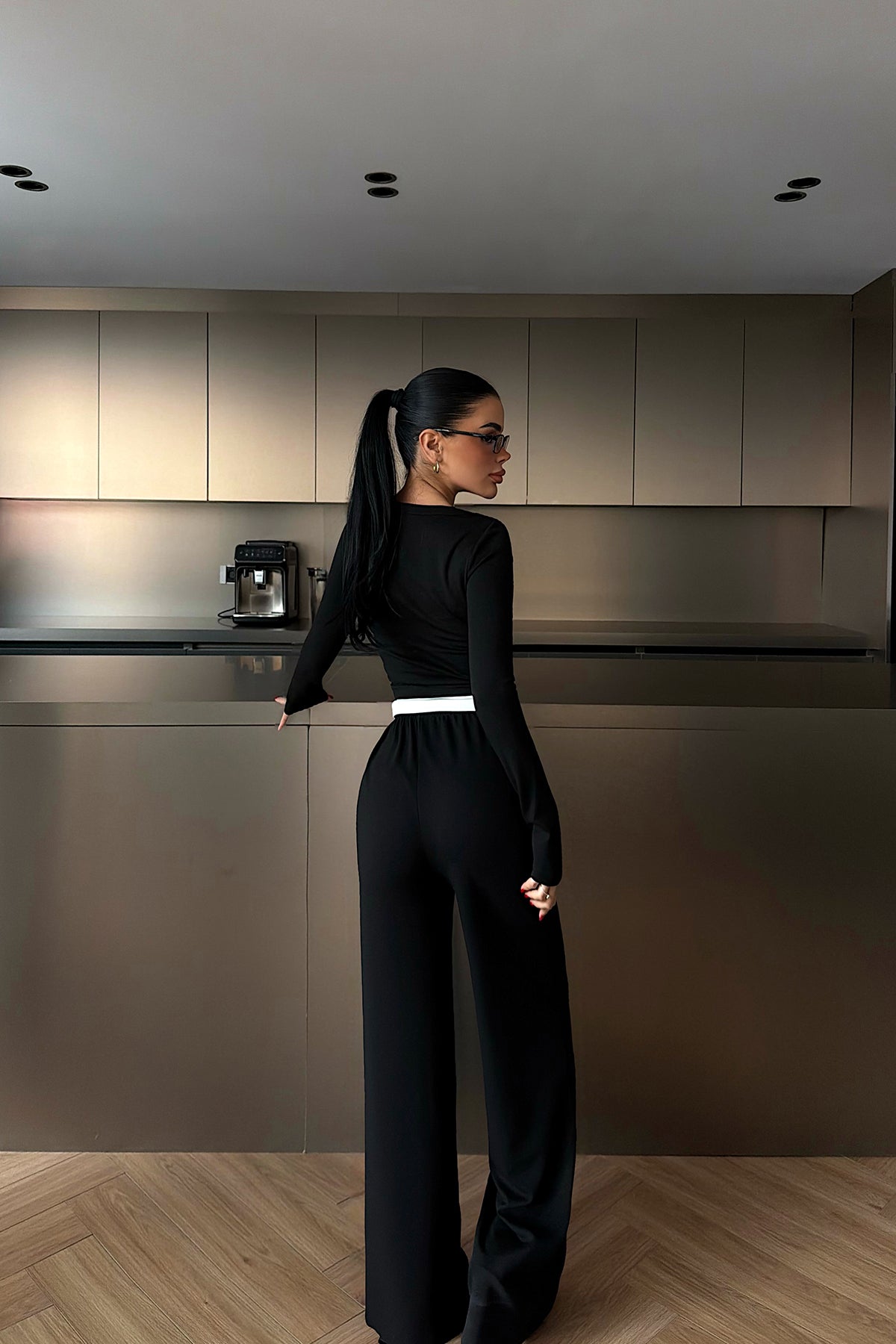 Black Buttoned Suit