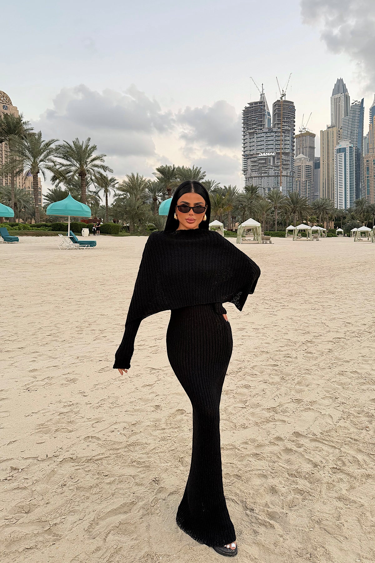 Black Knitwear Dress