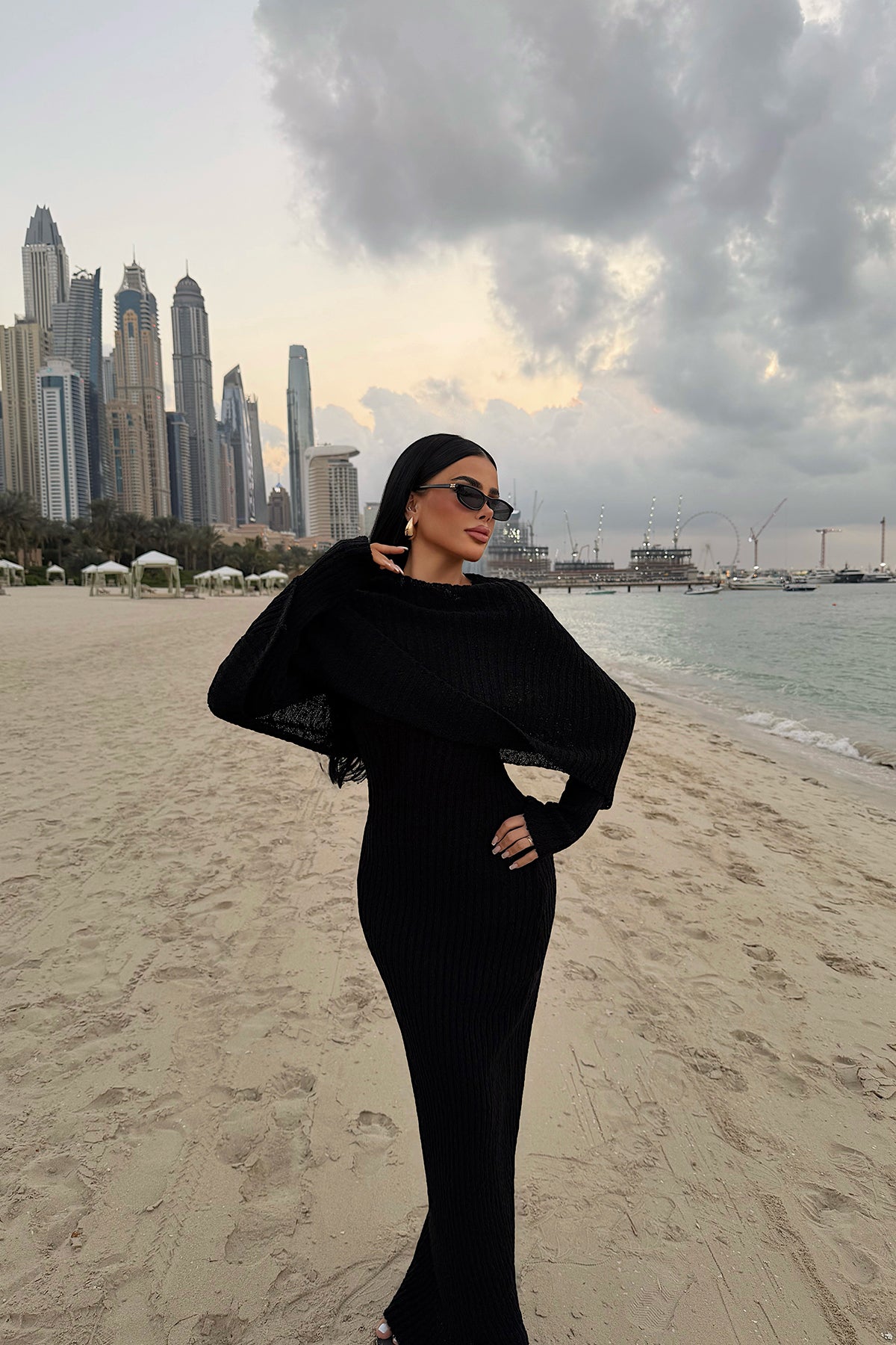 Black Knitwear Dress