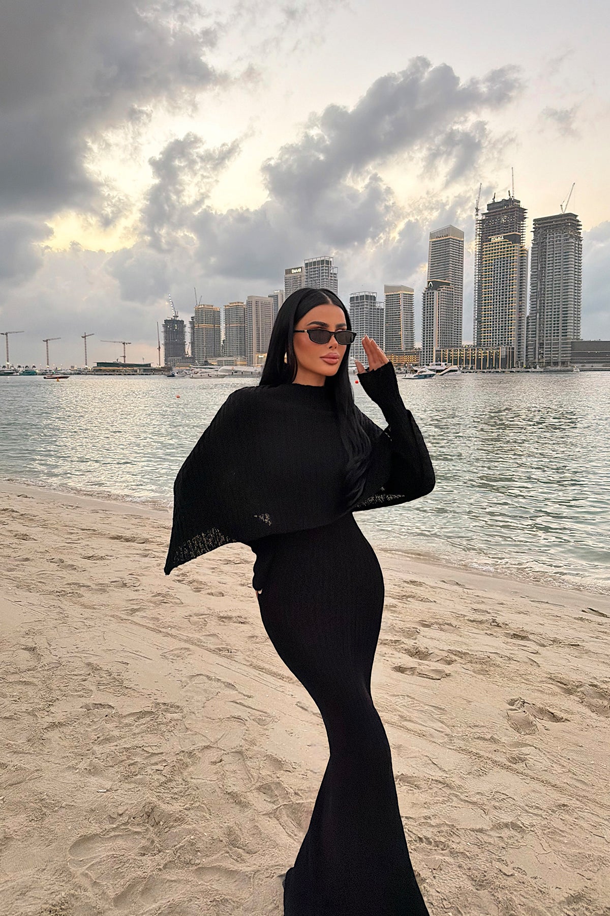 Black Knitwear Dress