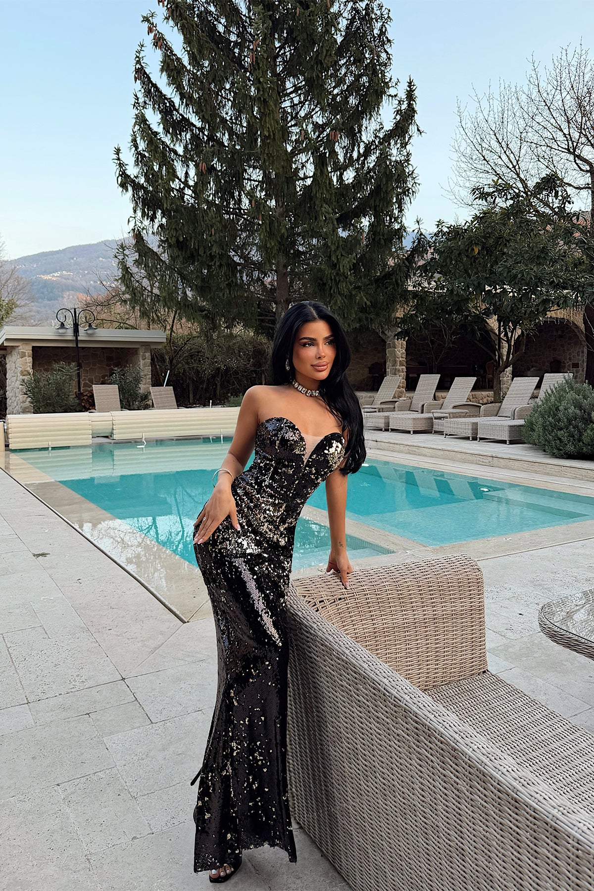 Black Strappy Dress