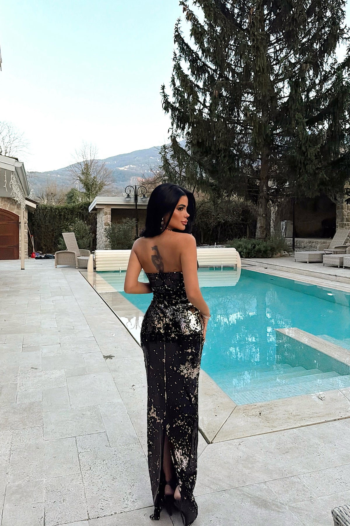 Black Strappy Dress
