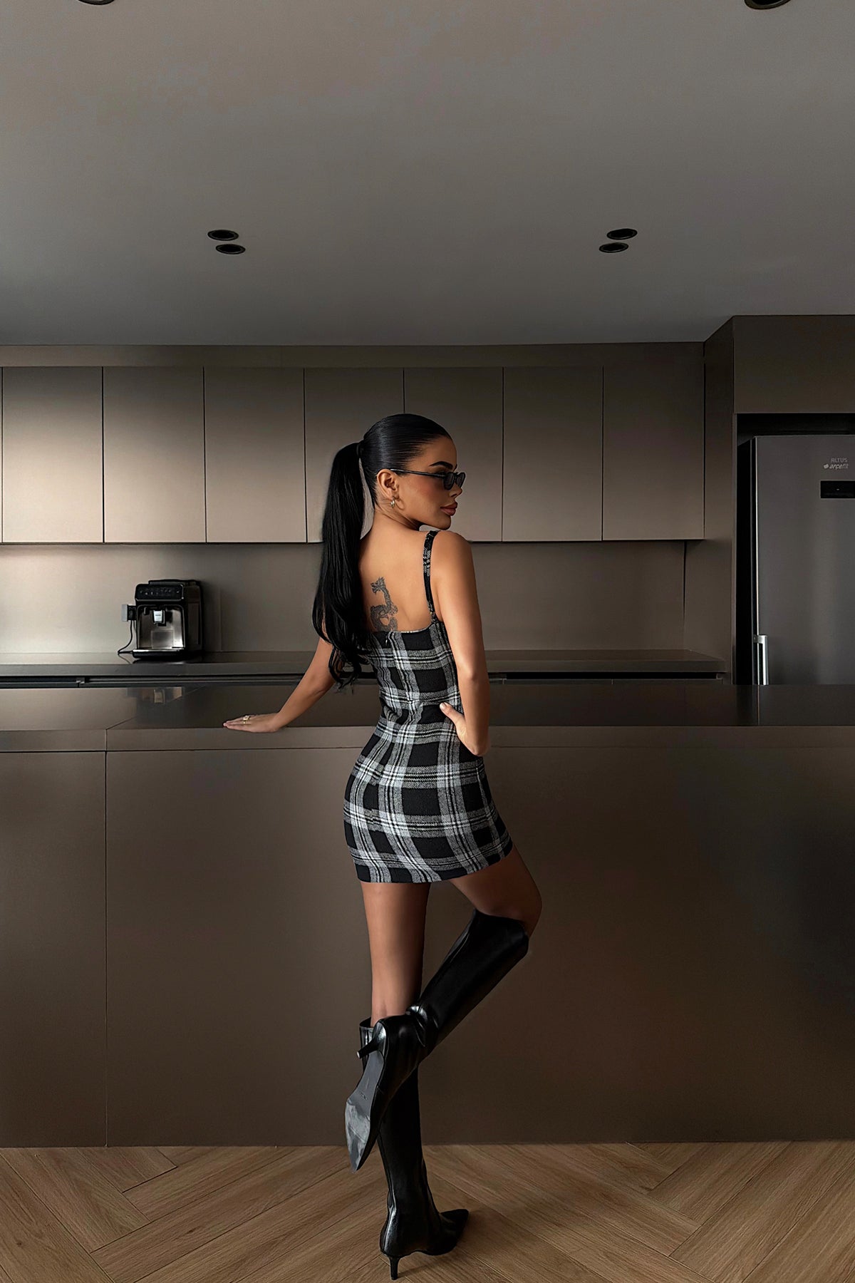 Black Strappy Mini Dress