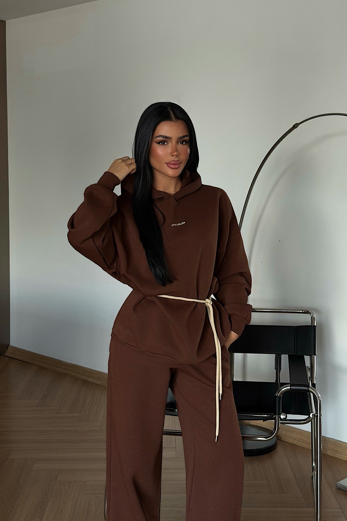 Brown Hooded Tracksuit
