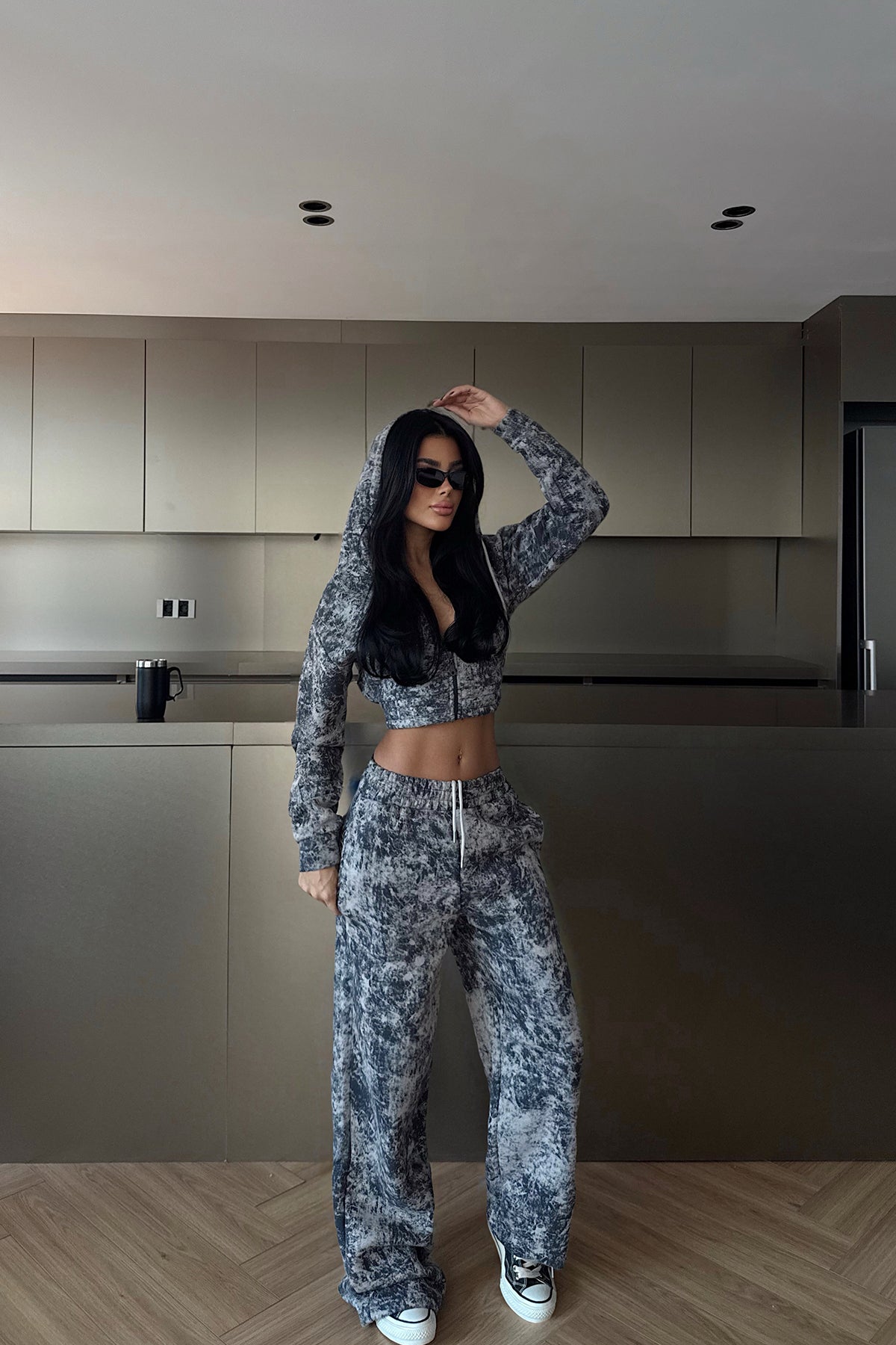 Füme Joelle Desenli Eşofman Takım 12