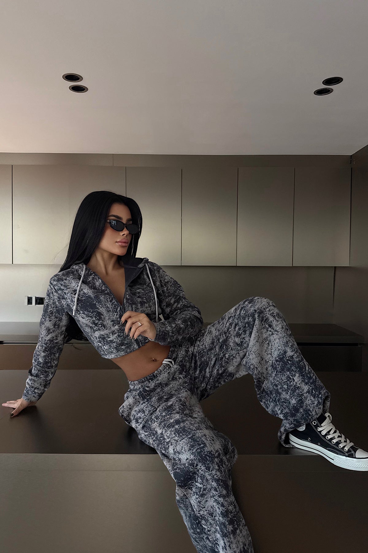 Füme Joelle Desenli Eşofman Takım 16