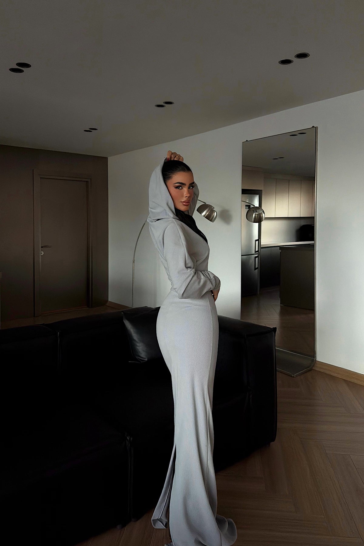 Gray Long Dress