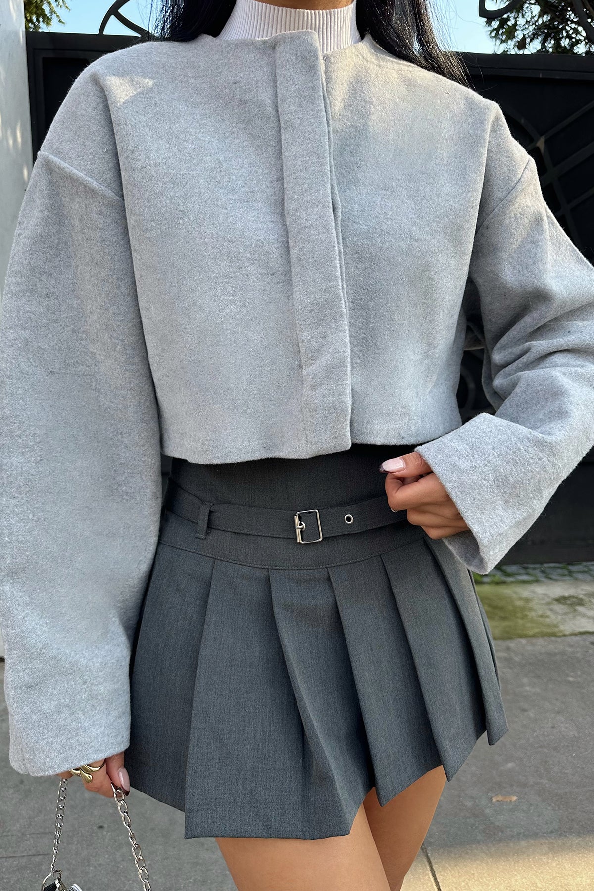 Gray Anna Short Jacket