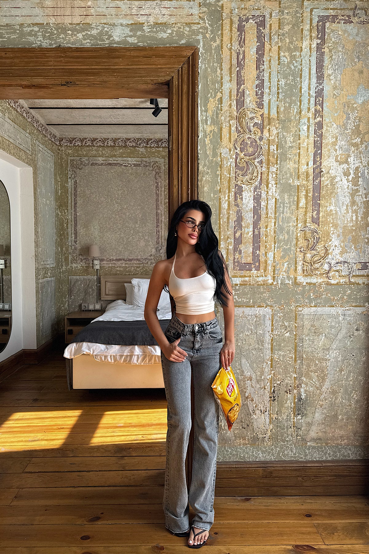 Gri Yüksek Bel Jean ATE5141 12