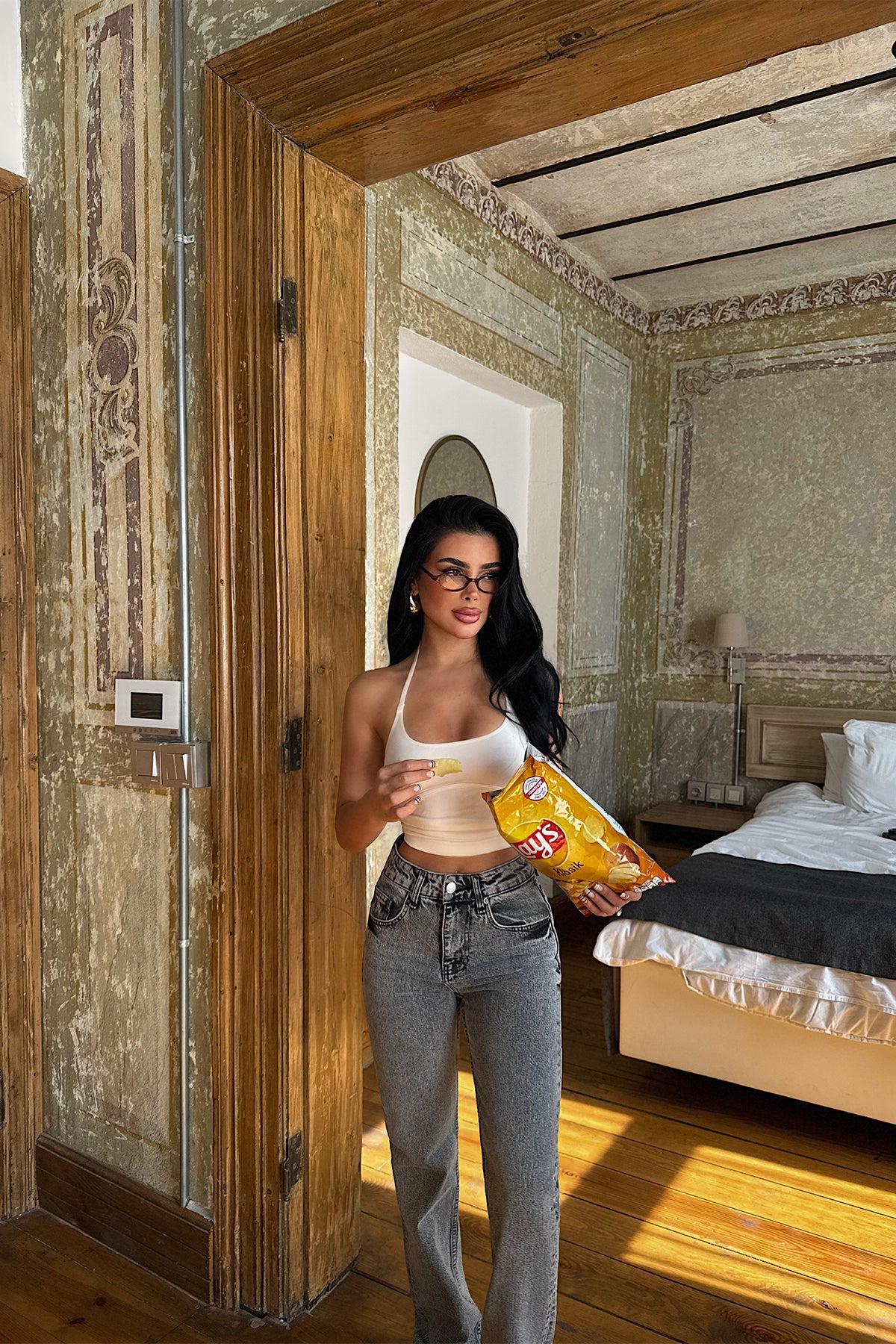 Gri Yüksek Bel Jean ATE5141 16