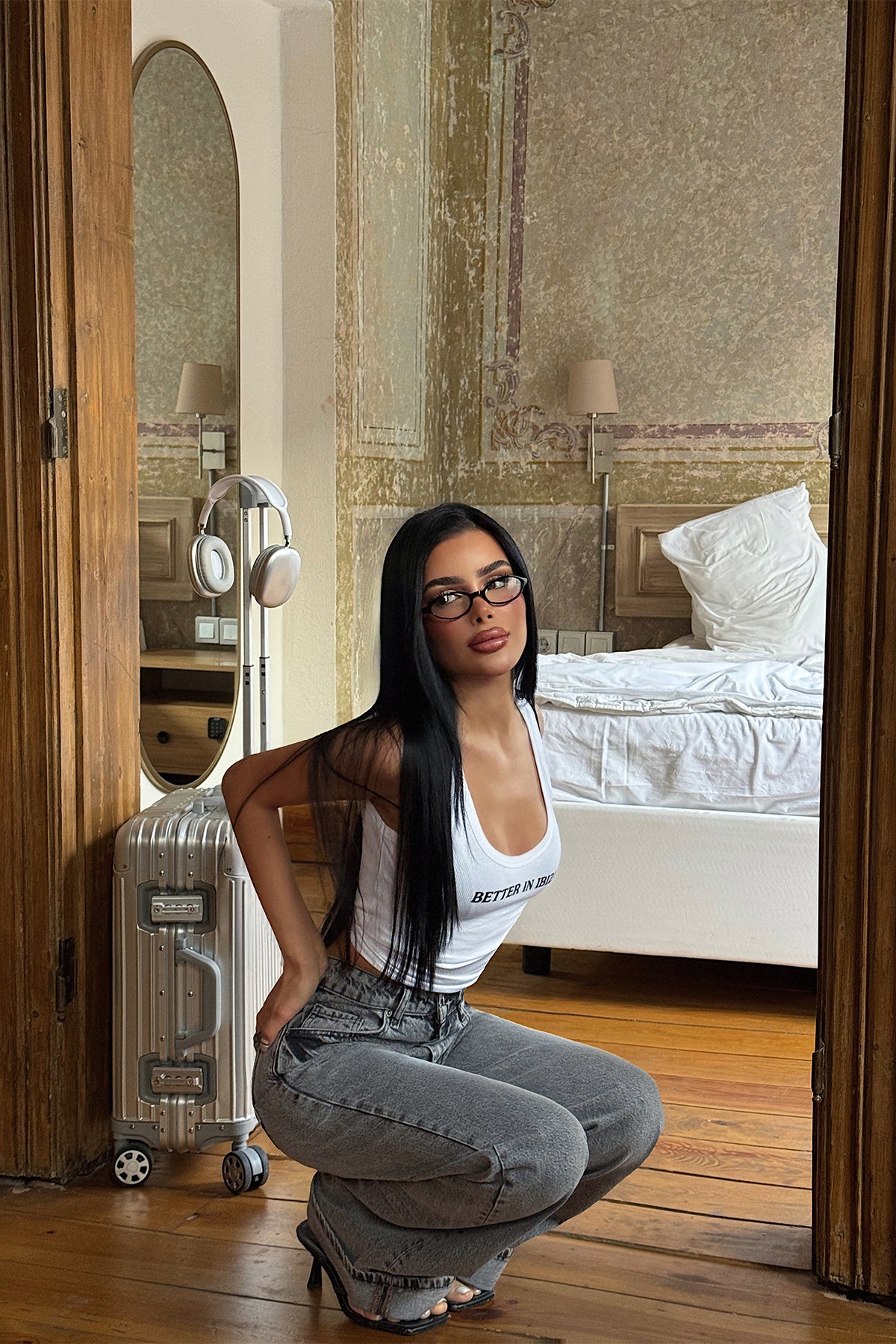 Gri Yüksek Bel Jean ATE5149 8