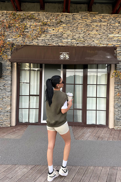 Khaki Alice Zero Sleeve Sweat