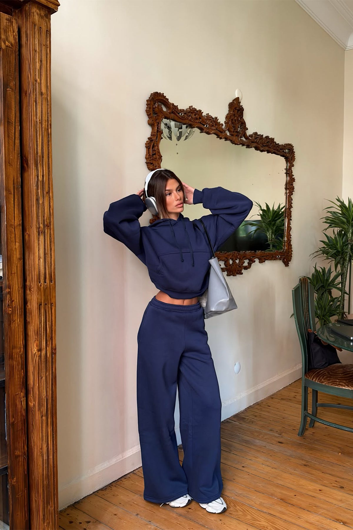 İndigo Sweat Detay Pantolonlu Takım 1