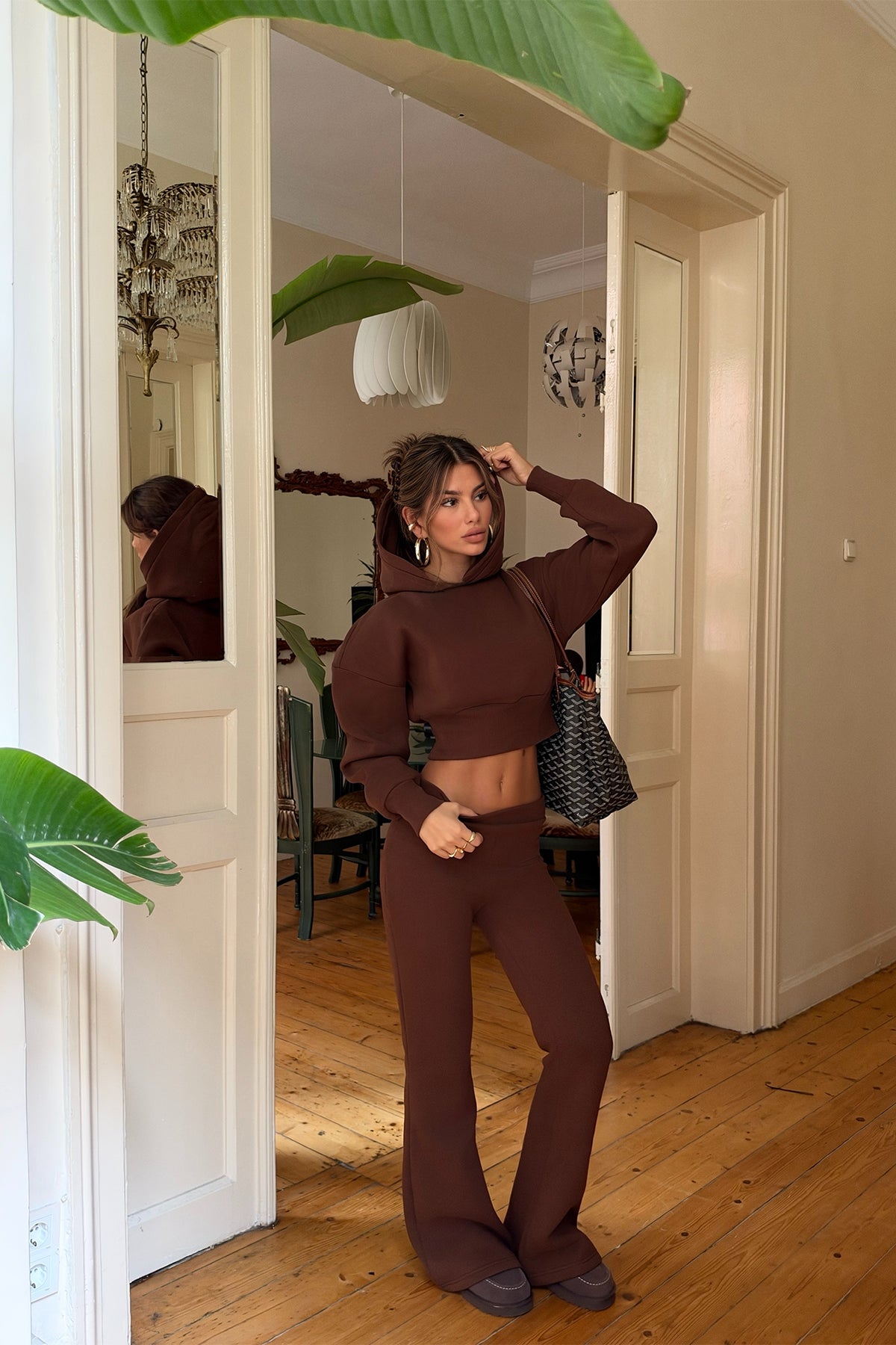 Renk: KAHVERENGİ | Kahverengi Basic Pantolonlu Takım 4