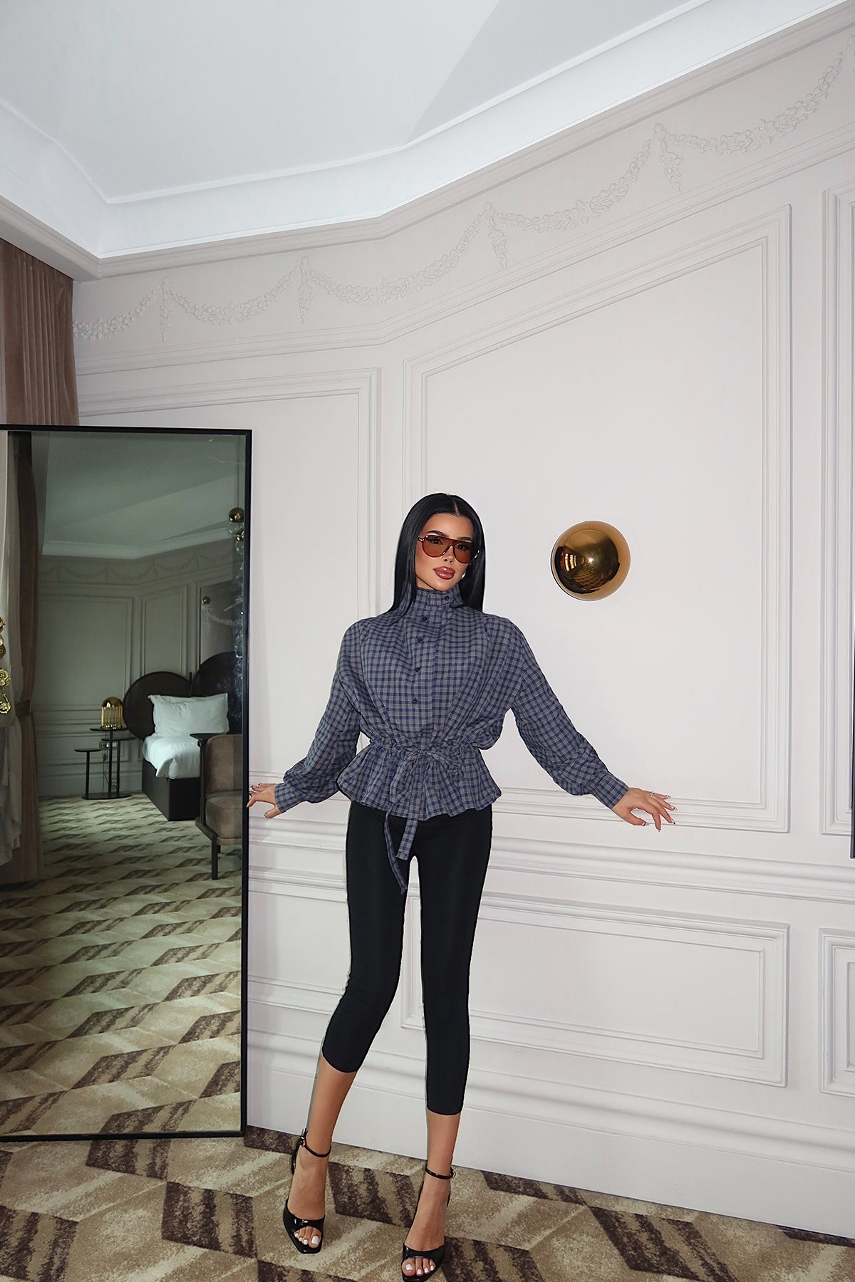 Renk: KAHVERENGİ | Kahverengi Düğme Detay Gömlek 5