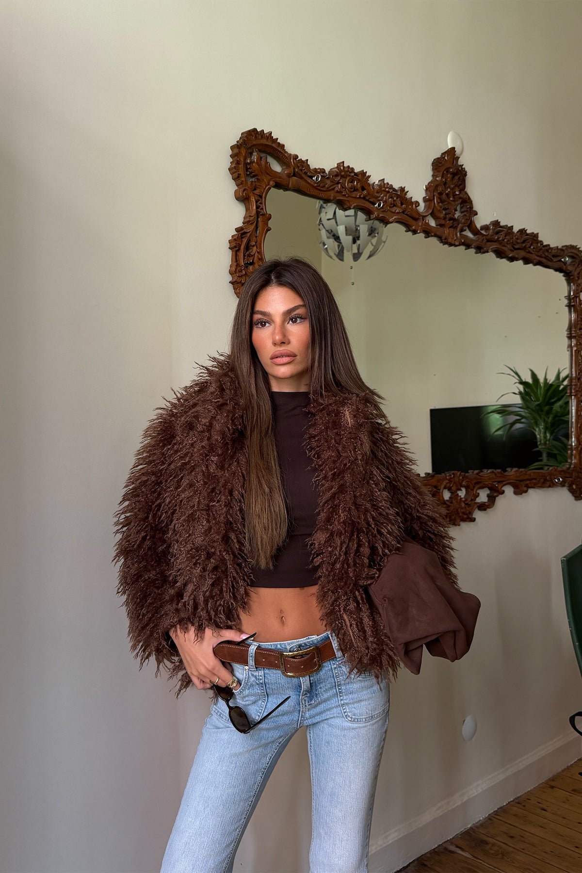 Kahverengi Mayfair Kürk 1